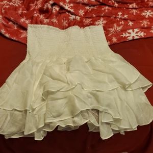Womens Sheln white hight waist mini skirt